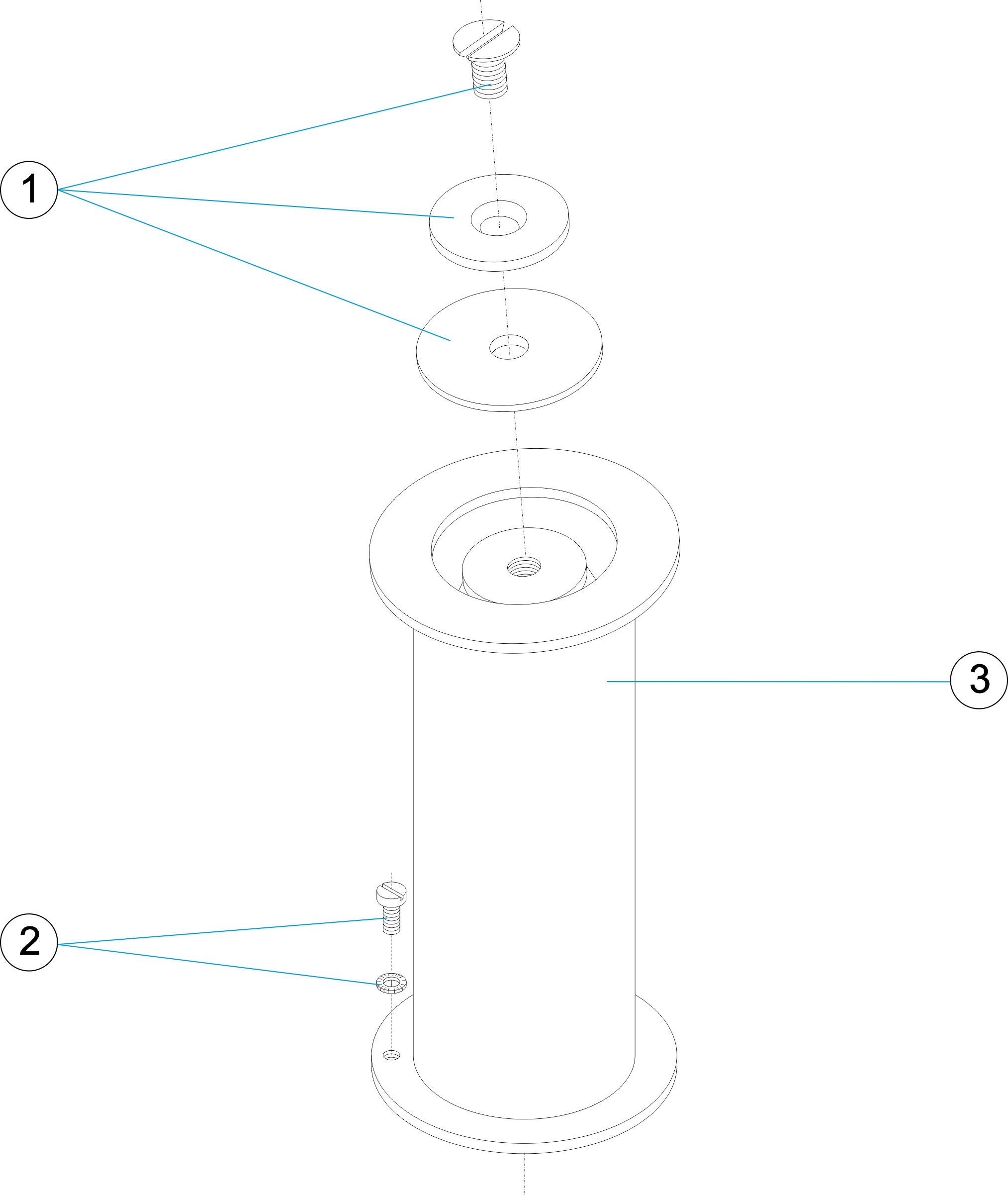 ANCLAJE INCLINADO PARA TUBO D.48