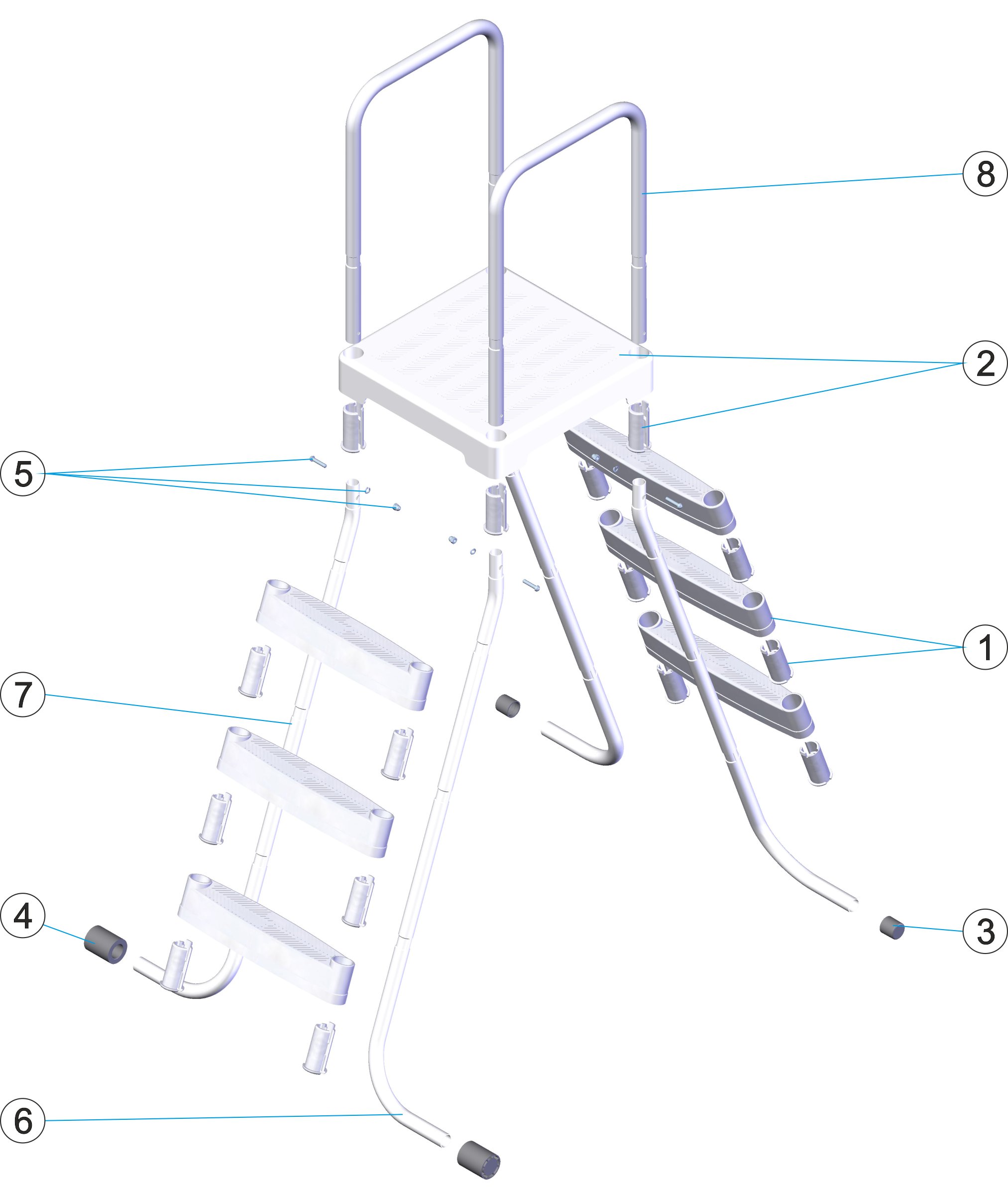 ESCALERA PISCINA ELEVADA
