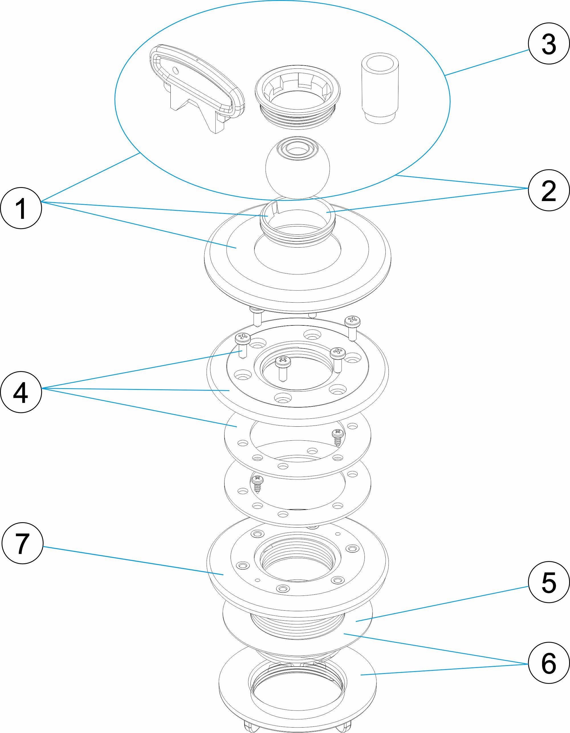 BOQUILLA IMPULSION MULTIFLOW PISC. PREF. LINER