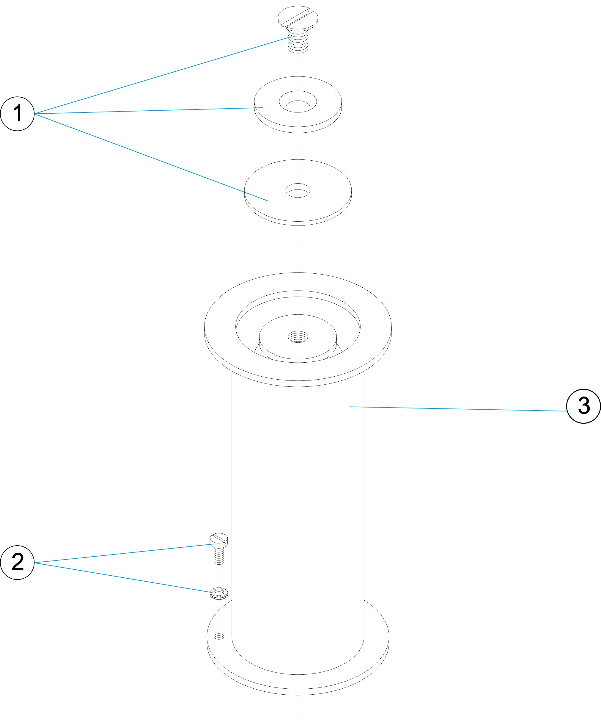 ANCLAJE PLANO PARA TUBO D. 43