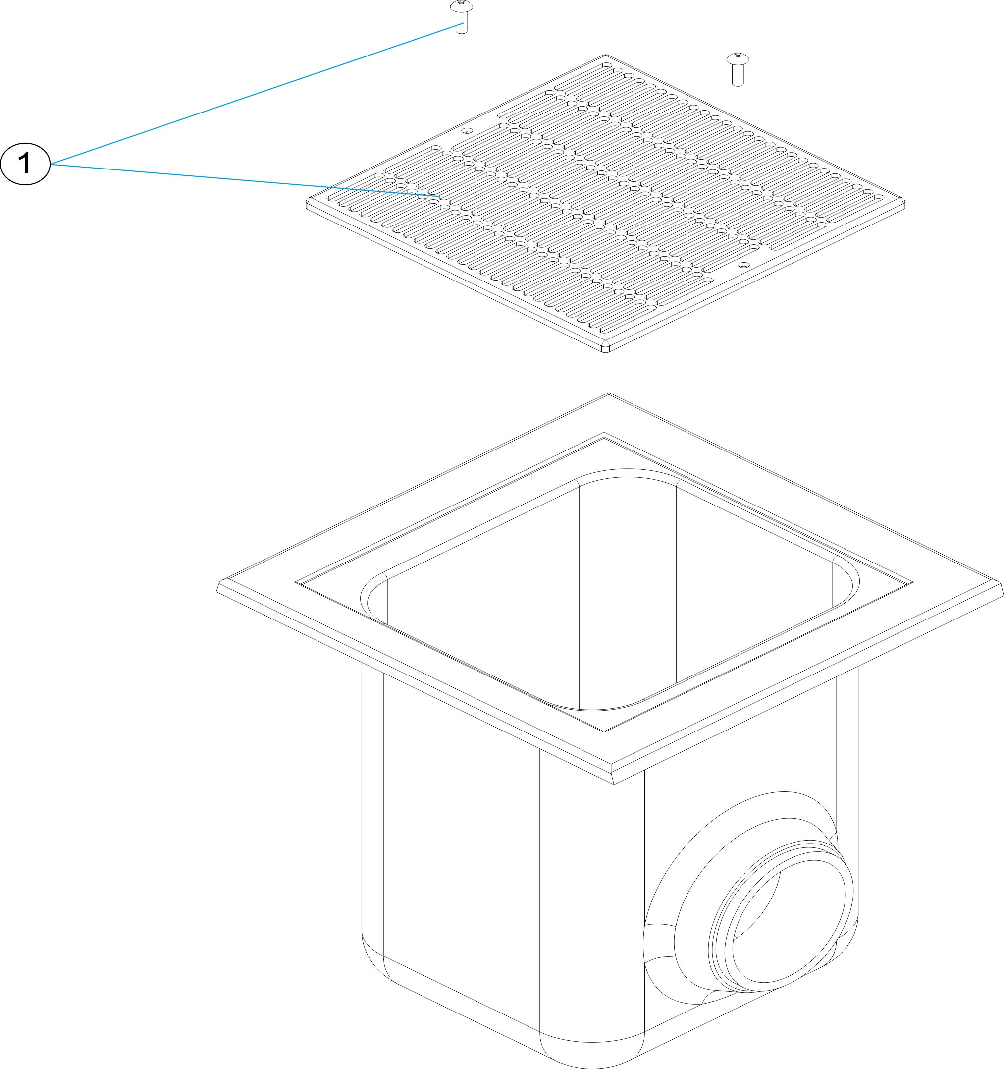 SUMIDERO PISCINA HORMIGON REJA GRANDE