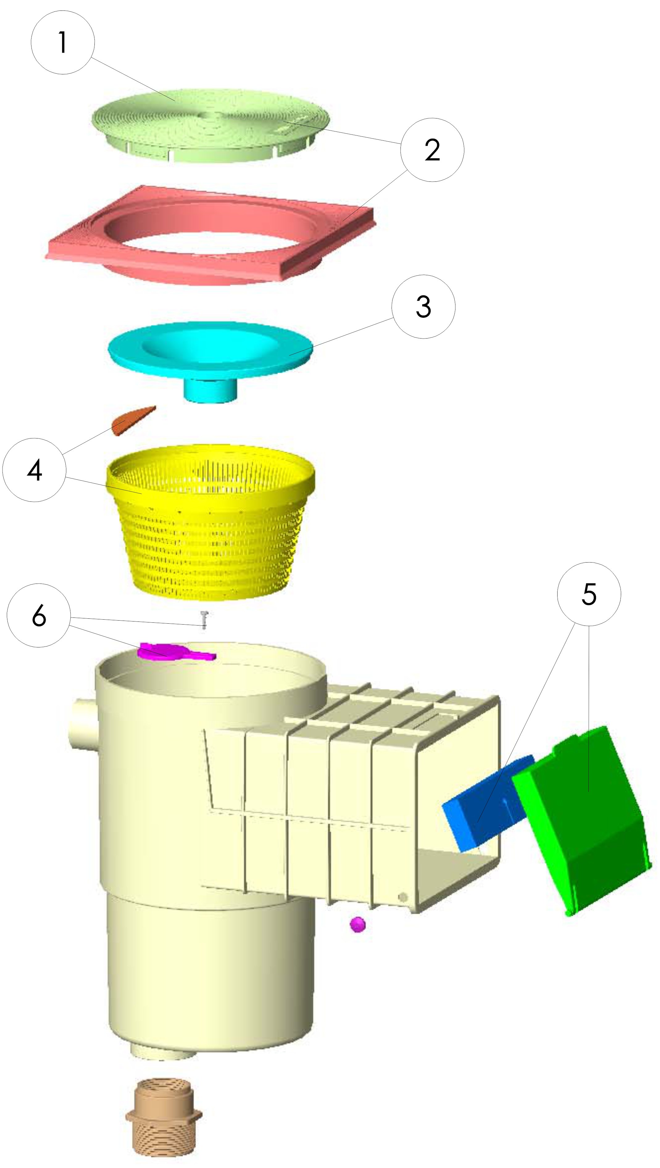 SKIMMER HYDROSWIM PISCINA HORMIGON TAPA CUADRADA