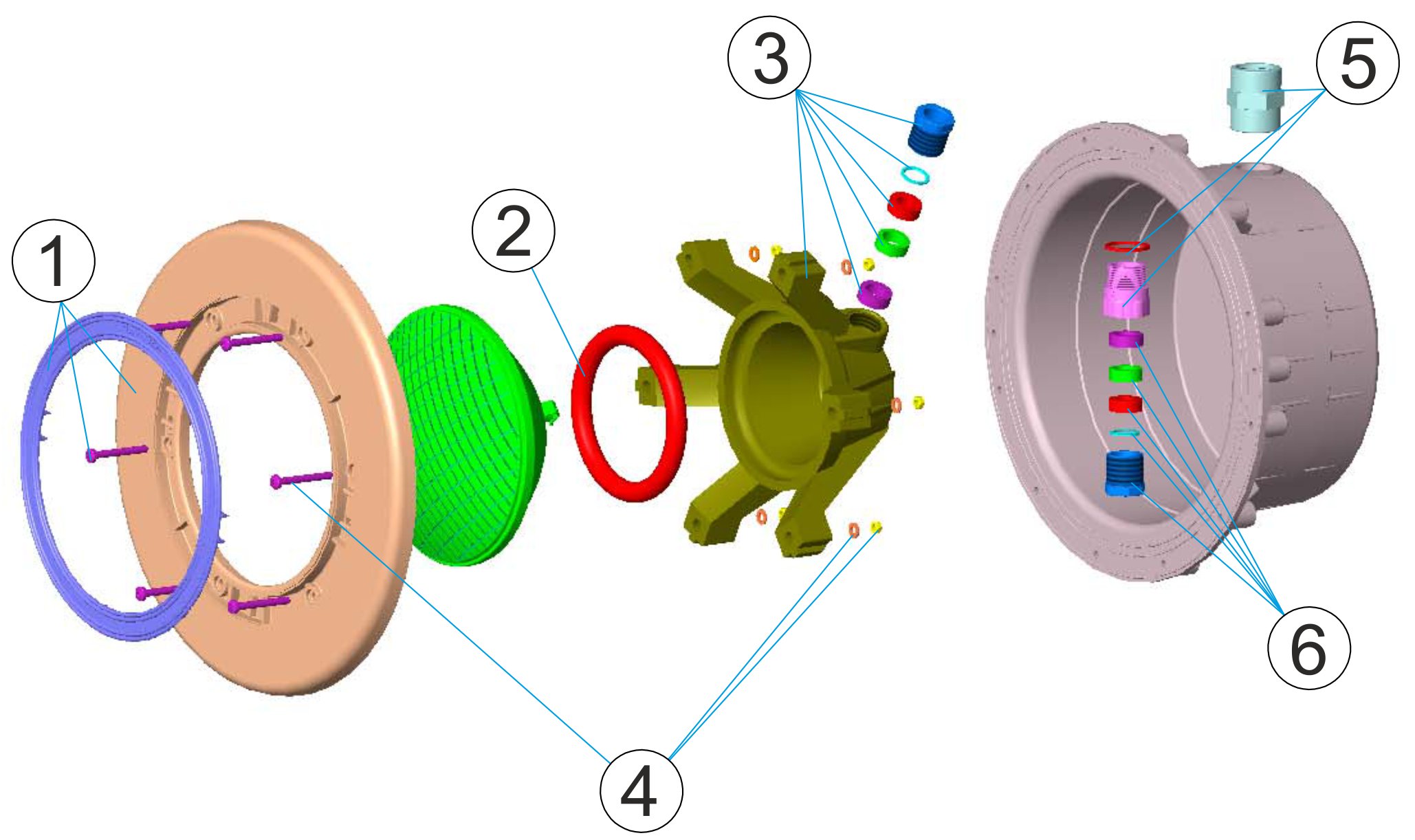 PROYECTOR 300W HYDROSWIM PISCINA HORMIGON