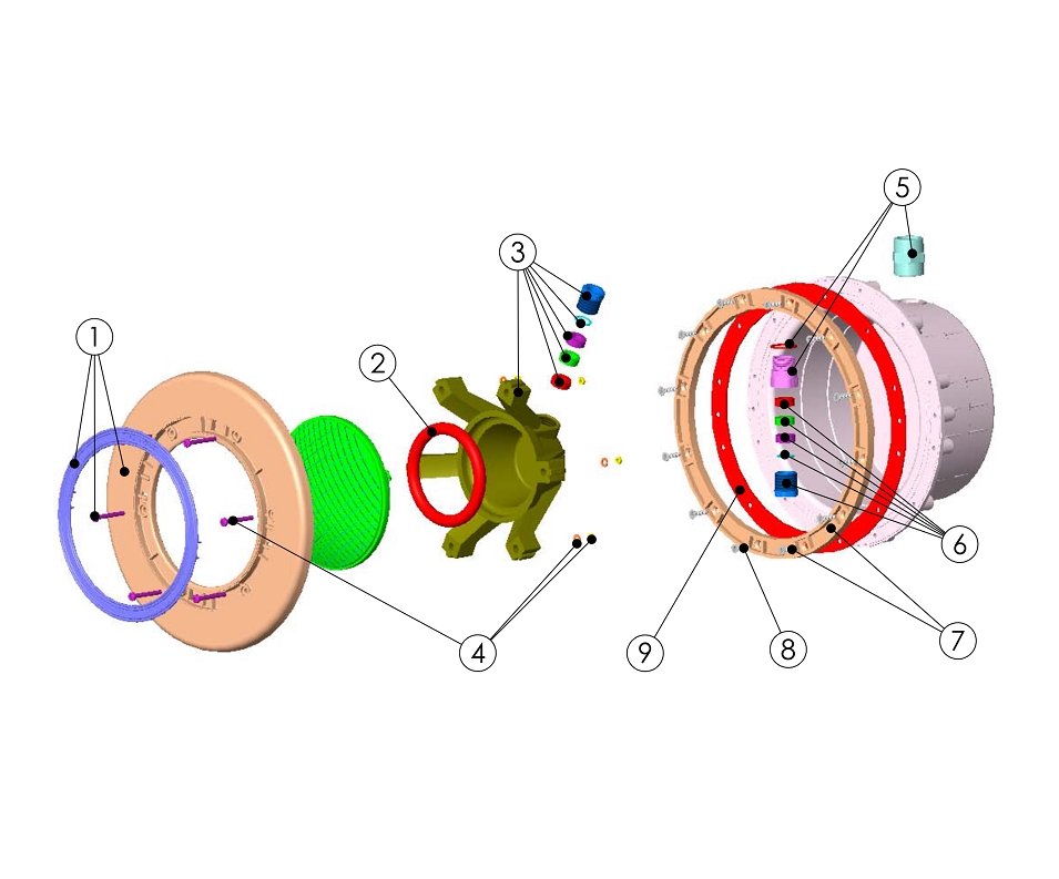 PROYECTOR 300W HYDROSWIM PISCINA PREFABRICADA