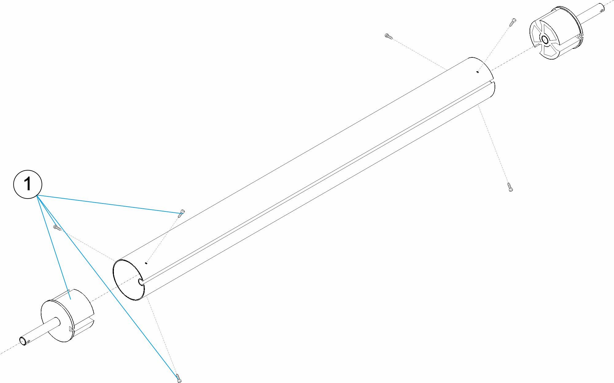 TUBO ENROLLADOR L= 4,5 - 5,5 - 6,6 METROS