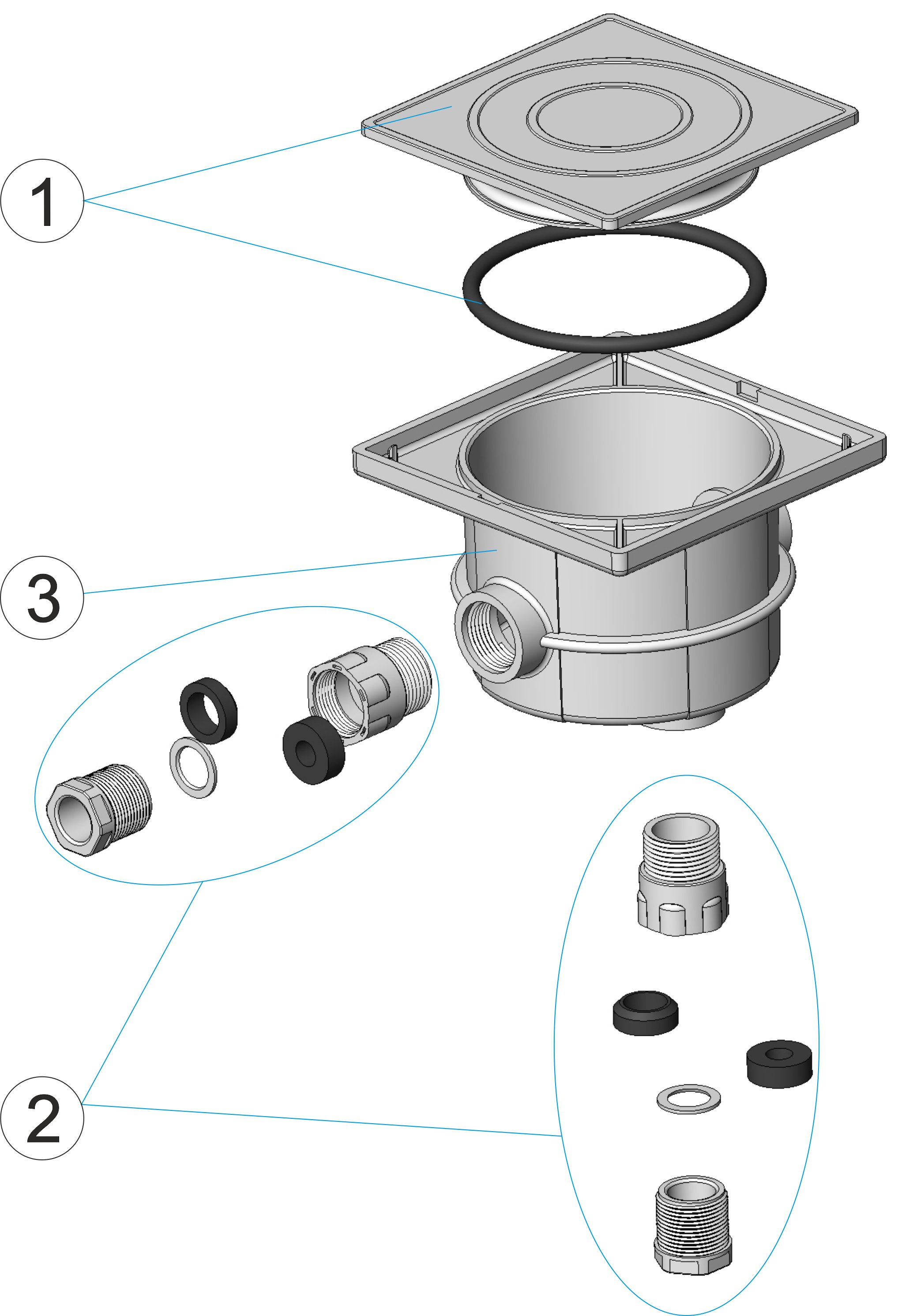 CAJA CONEXIONES CON TAPA EASY-LINE