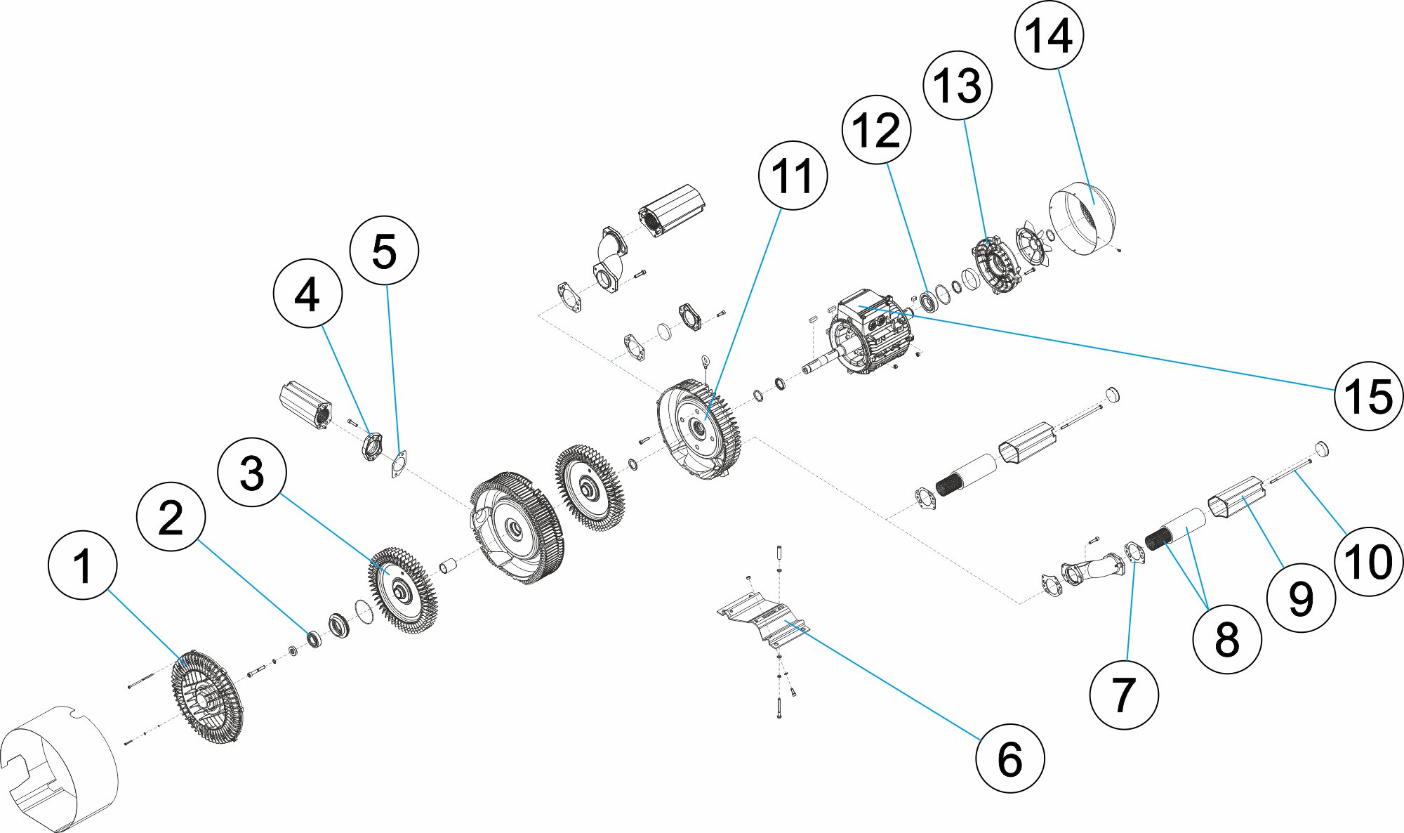 BOMBA TURBOSOPLANTE 5,5KW.TRIF