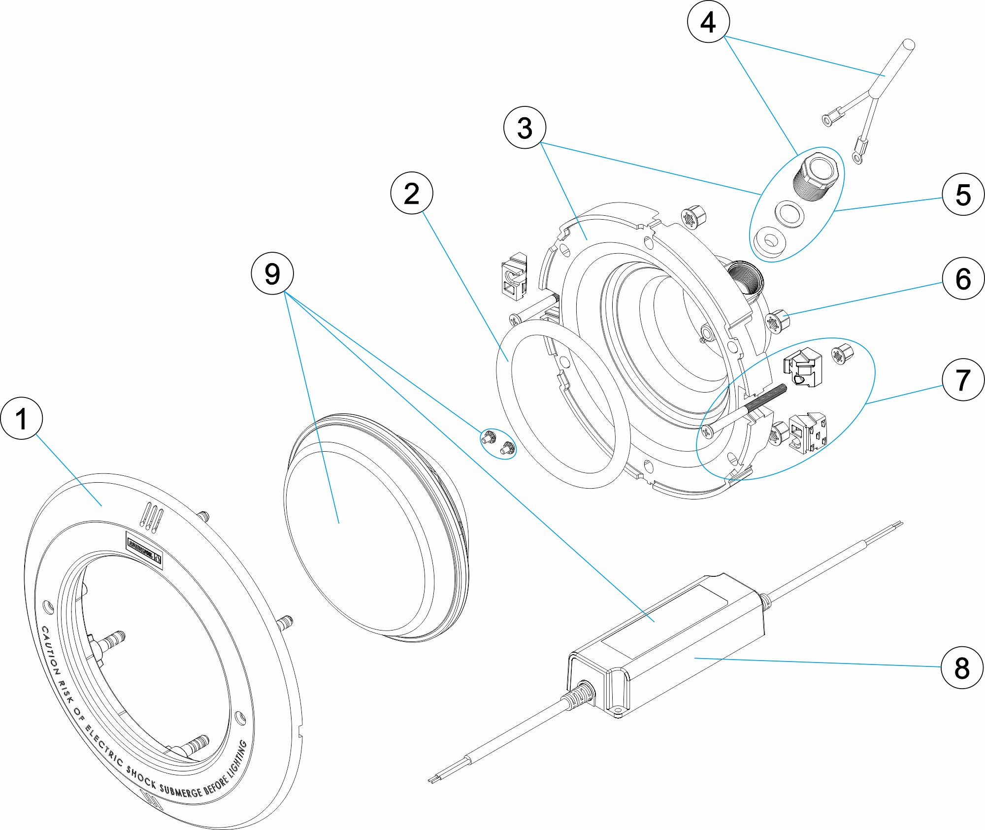 PROYECTOR SERIE GLOBAL CON LAMPARA DE LEDS