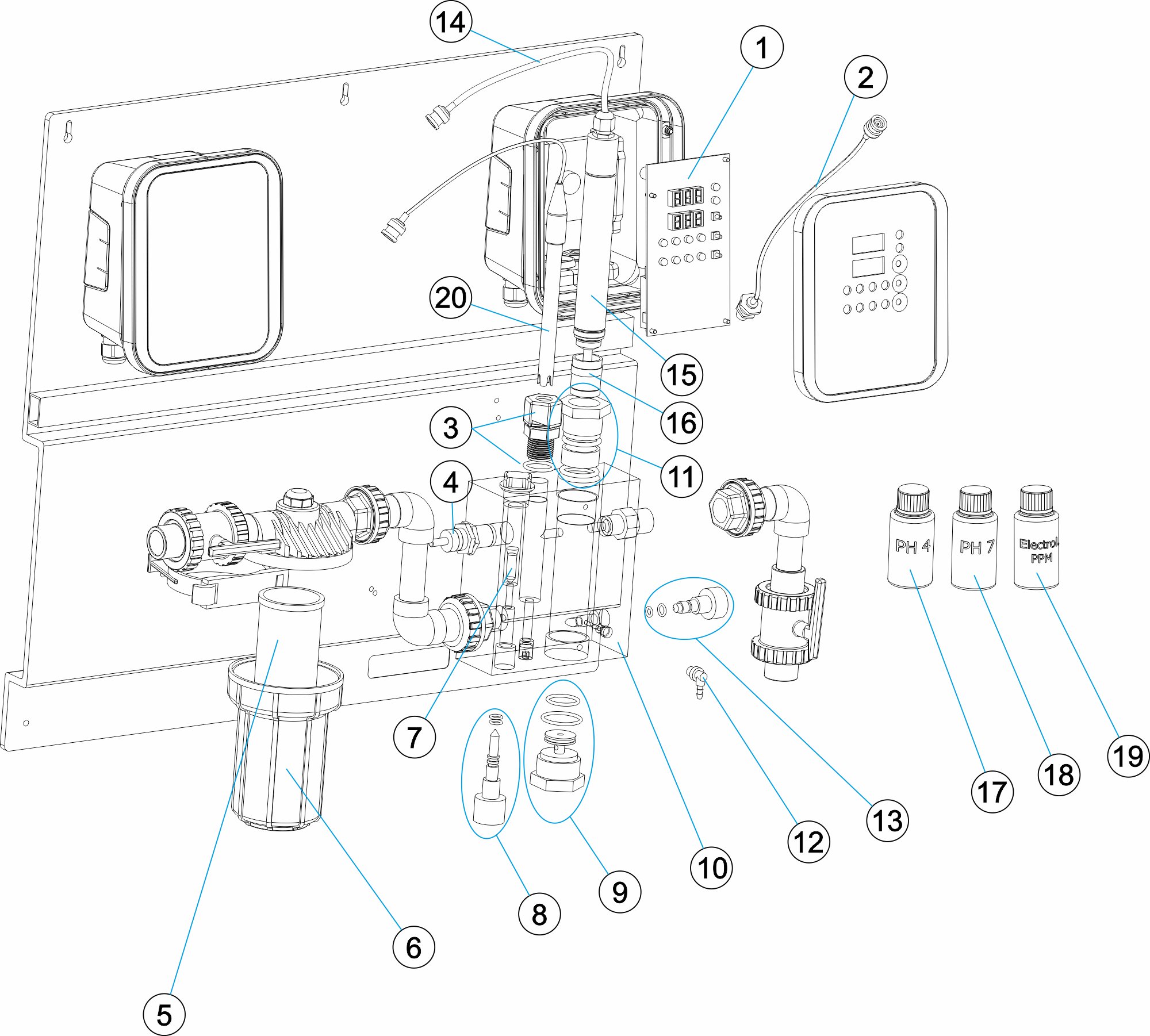 AP PR-207 PH/CL2 PPM