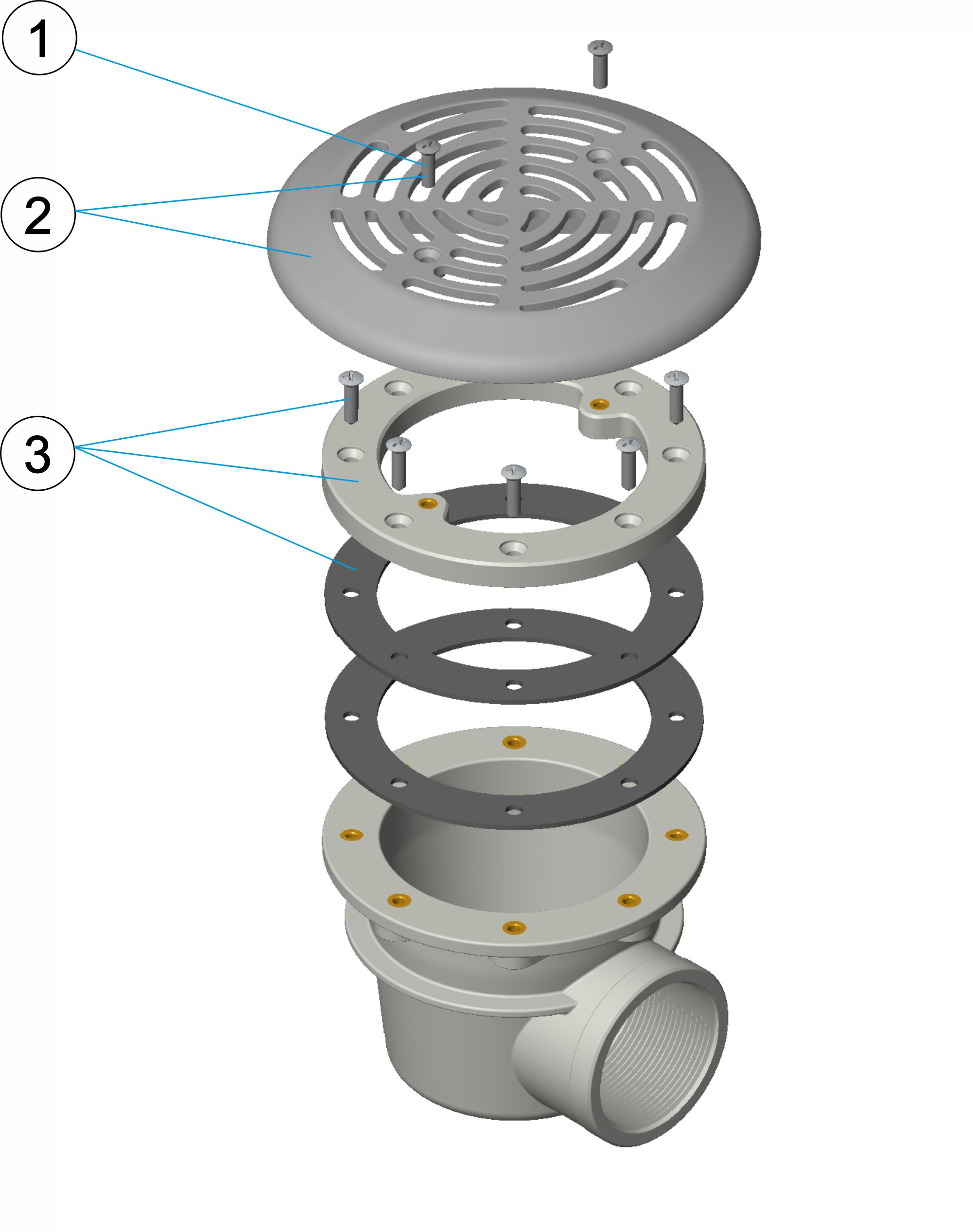 SUMIDERO MINI PISCINA PREFABRICADA