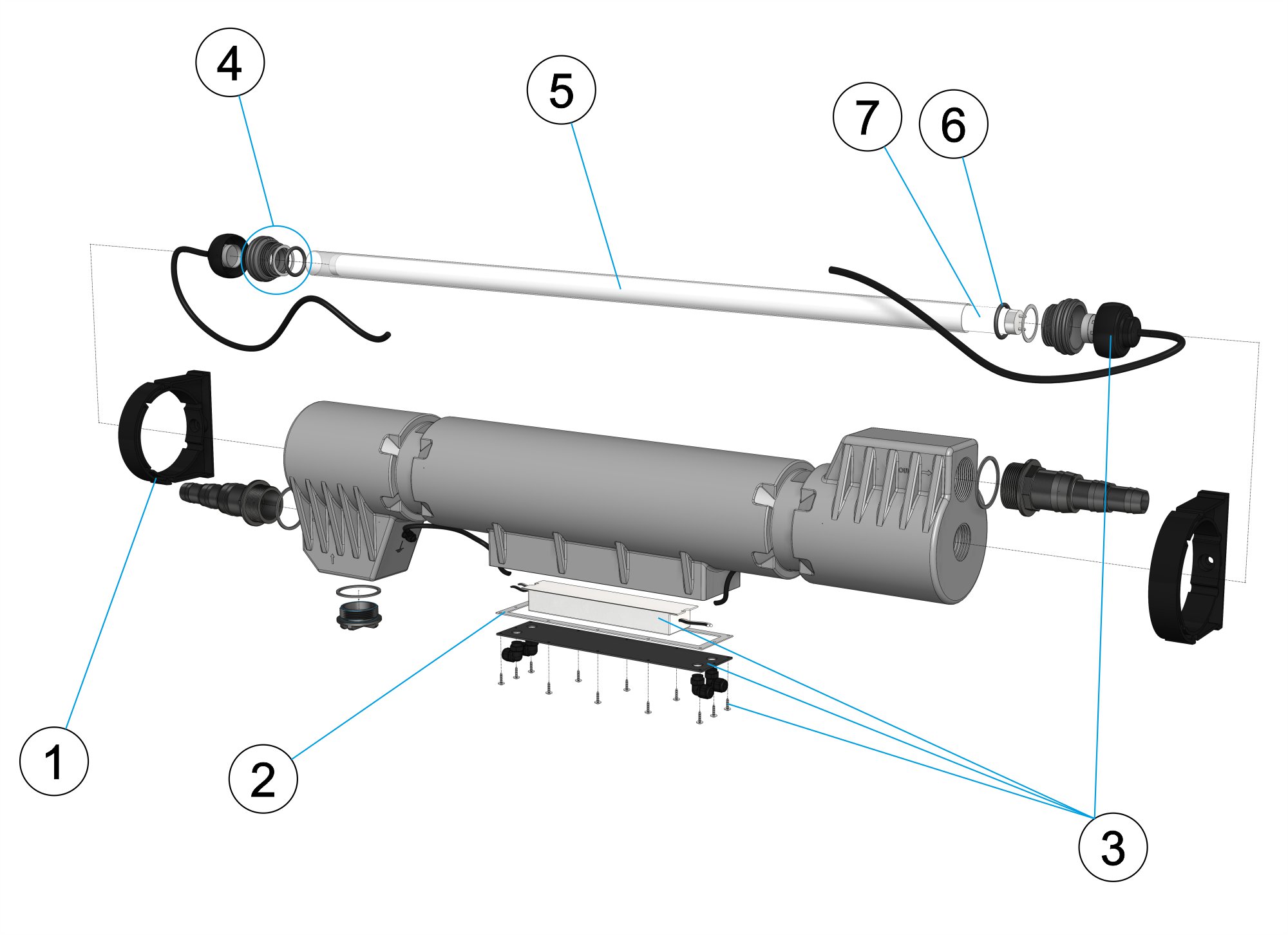 ASTRAL XPOSE  UV-C  55 W PE