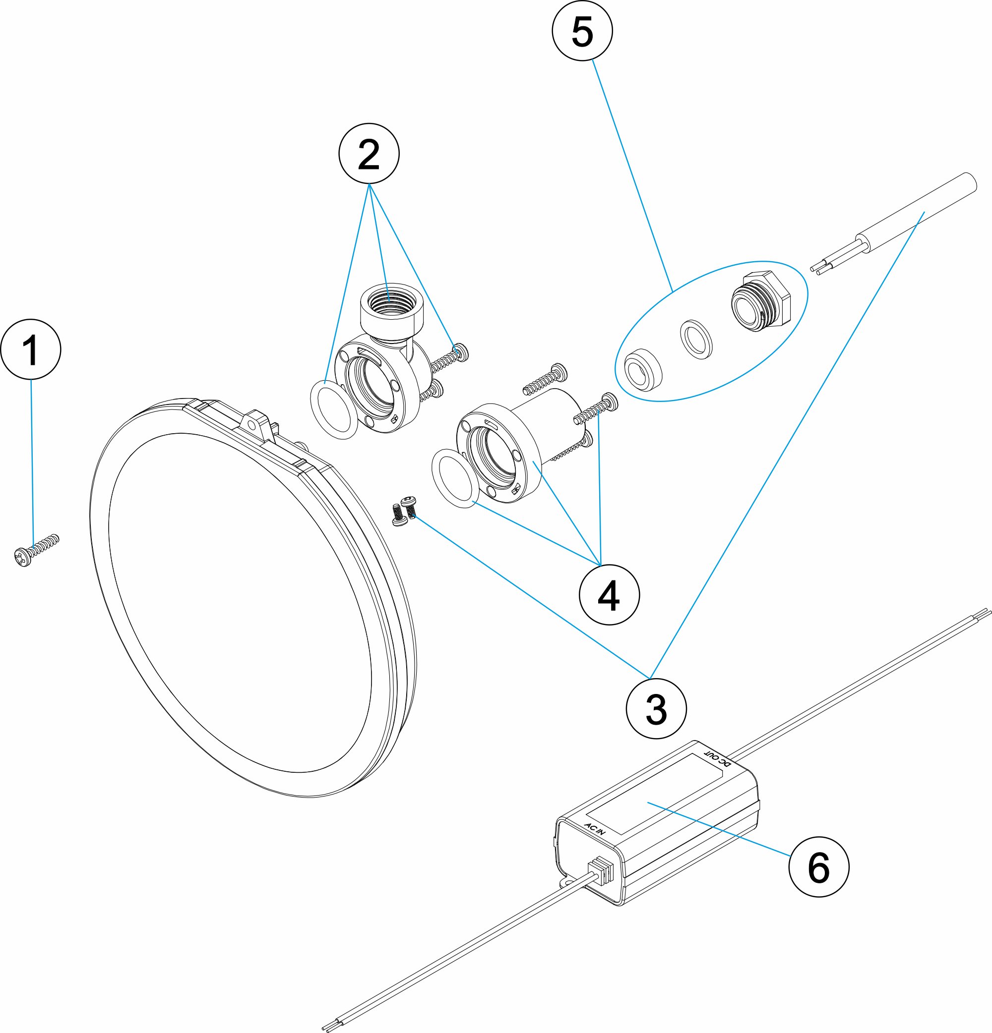 PUNTO DE LUZ FLEXI V1 W 24VDC