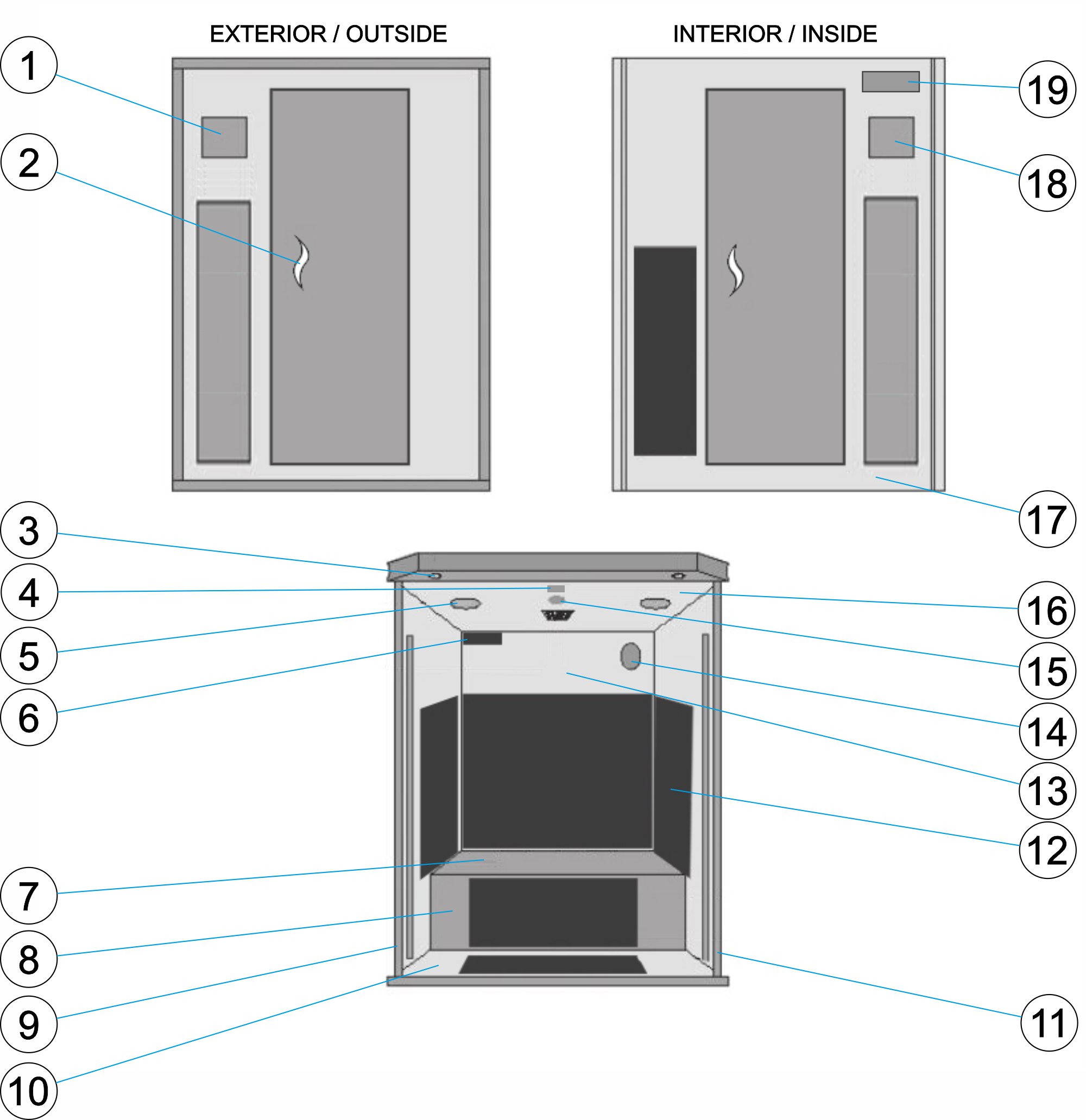 CP2 SAUNA INFR.2P1,9X1,2X1,2