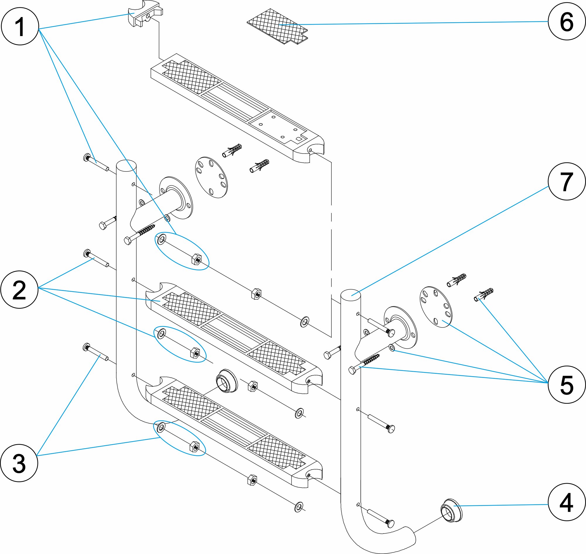 ESCALERA PARTIDA PLUS 2-3-4-5 PELDAÑOS