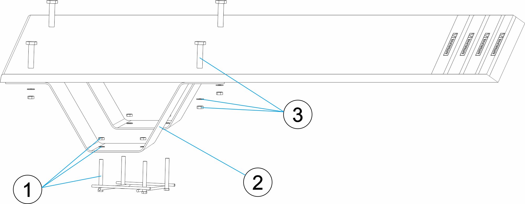 TRAMPOLIN BALLESTA 1,40M / 1,80M