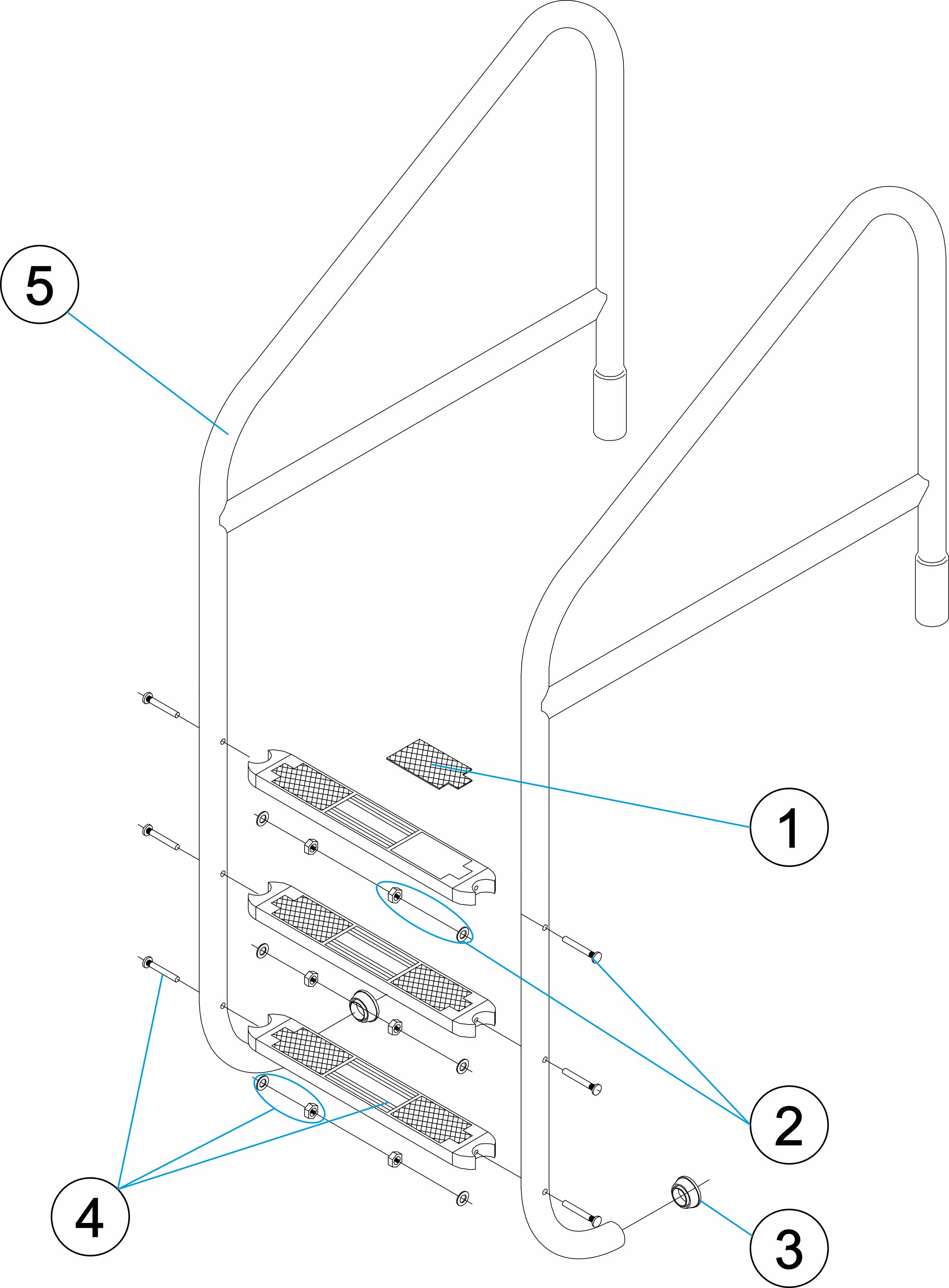 ESCALERA CON TUBO