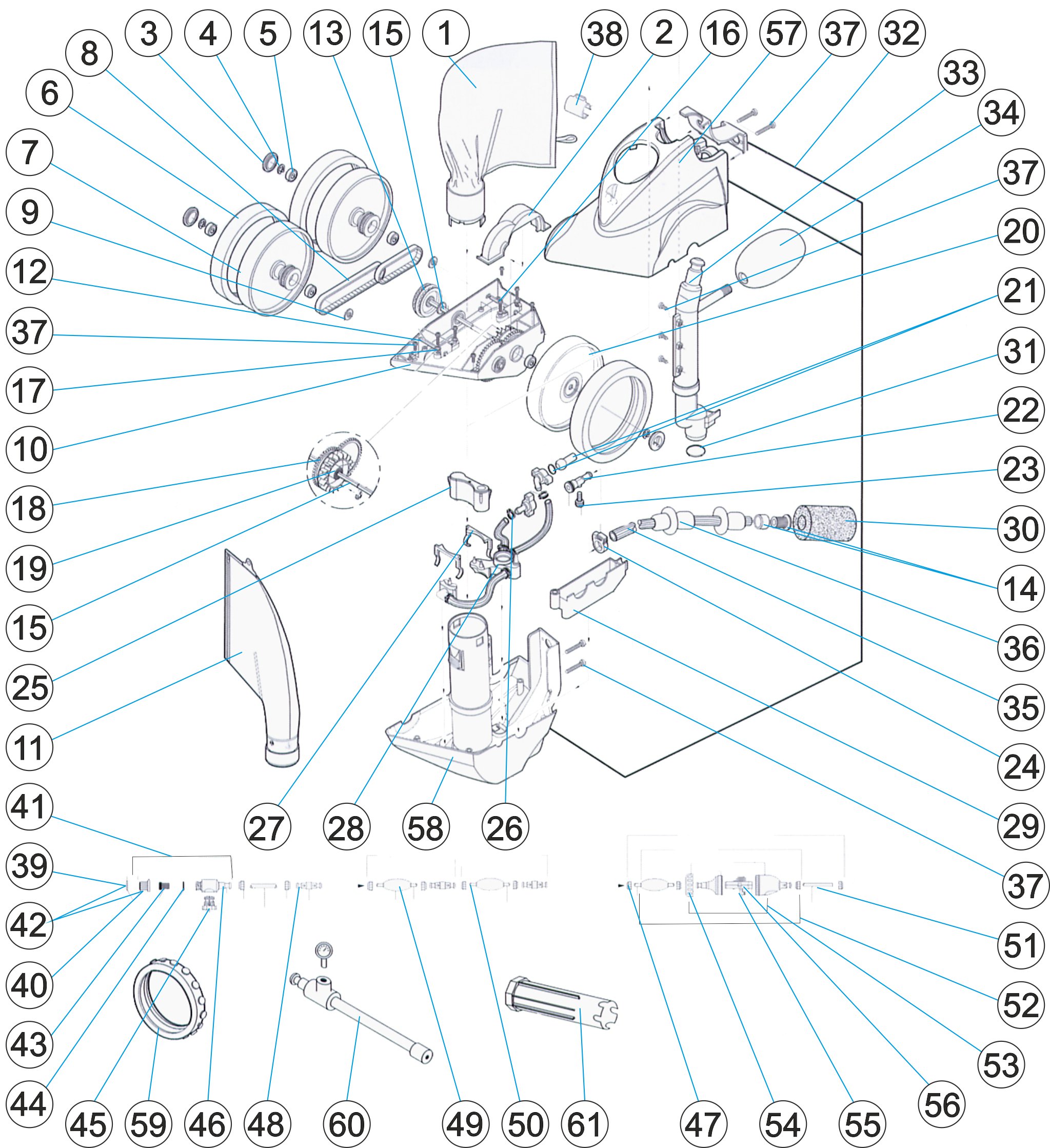 LIMPIAFONDOS AUTOMATICO POLARIS 380