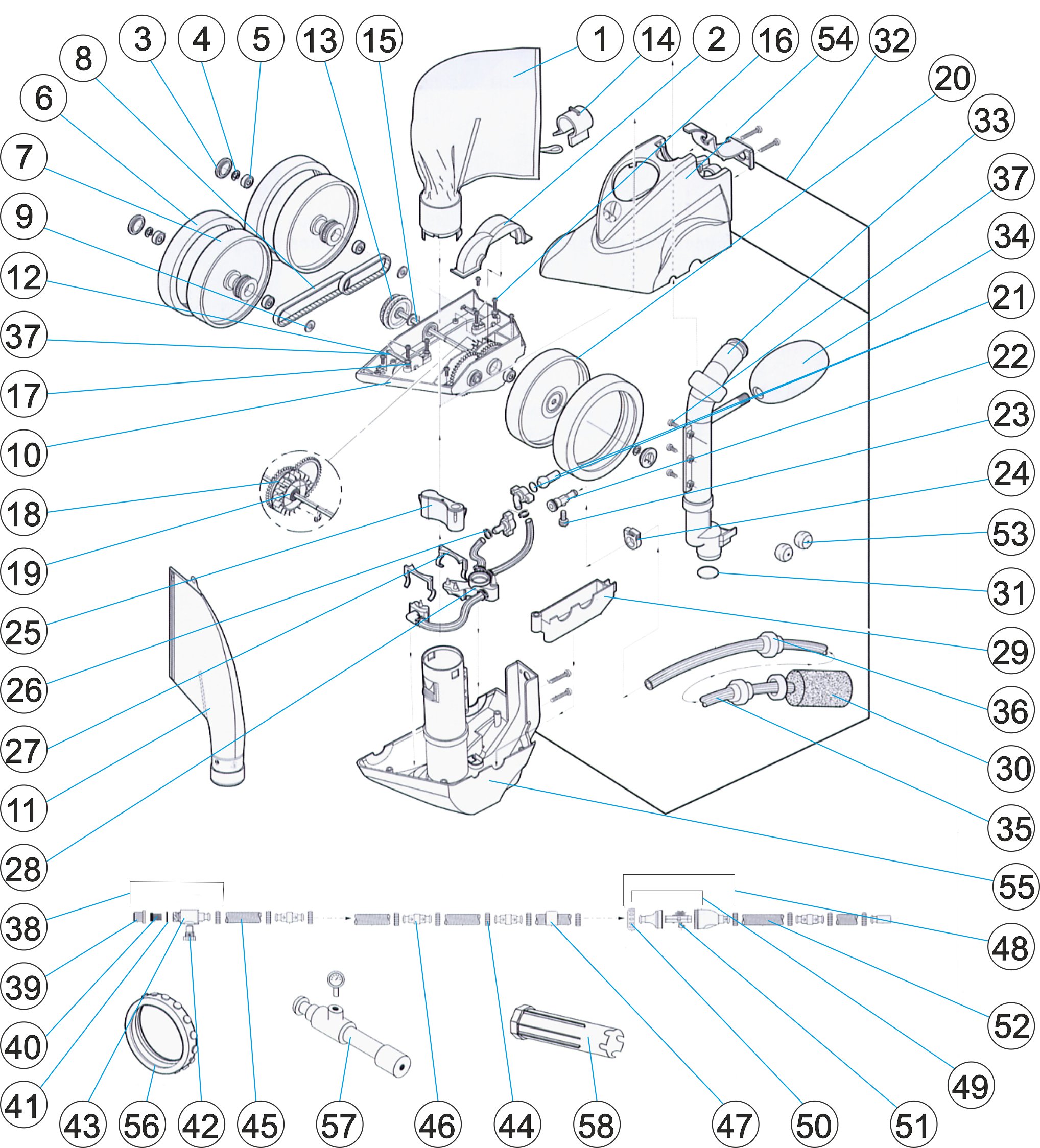 LIMPIAFONDOS AUTOMATICO POLARIS 360