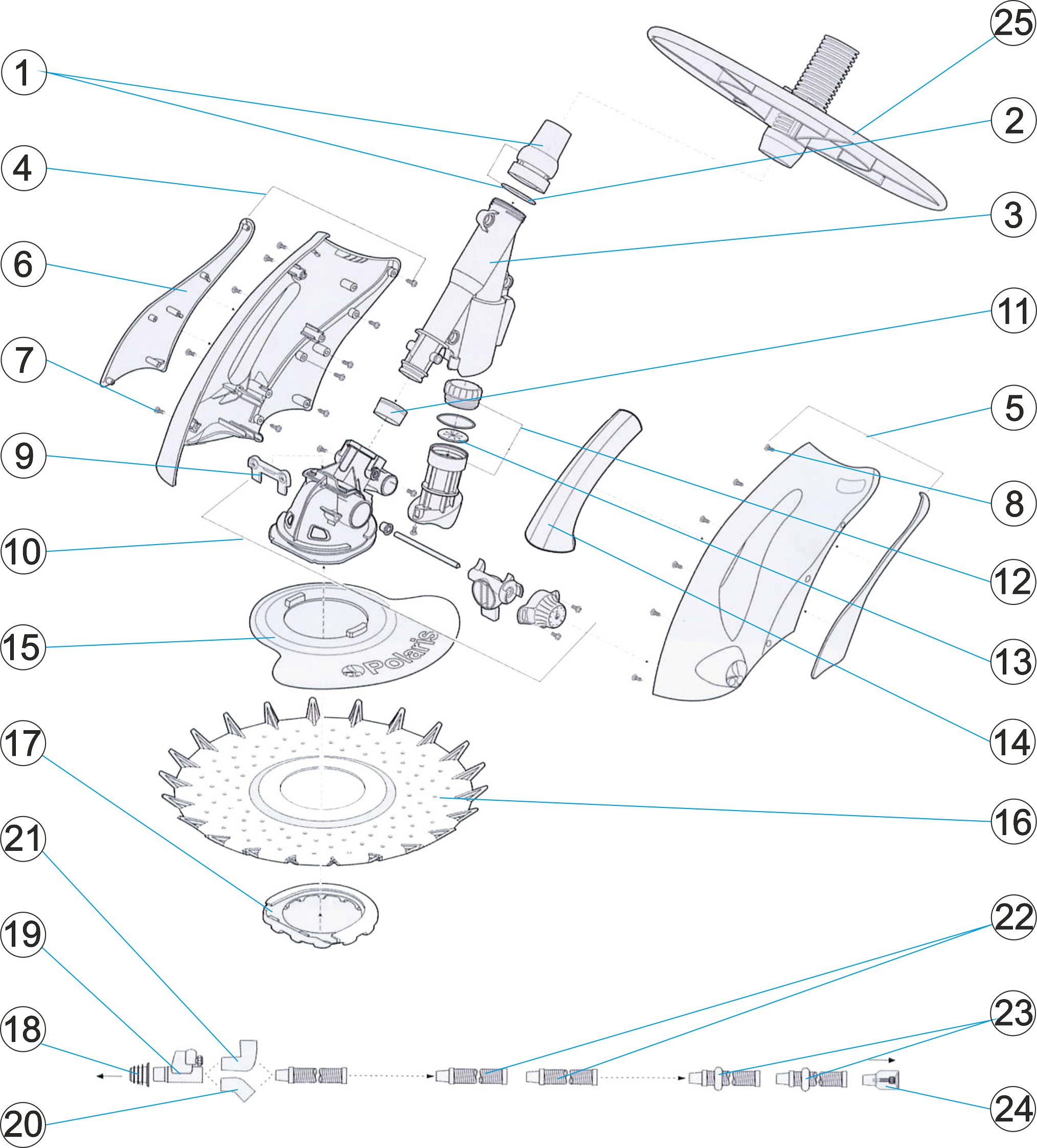 LIMPIAFONDOS AUTOMATICO POLARIS 140