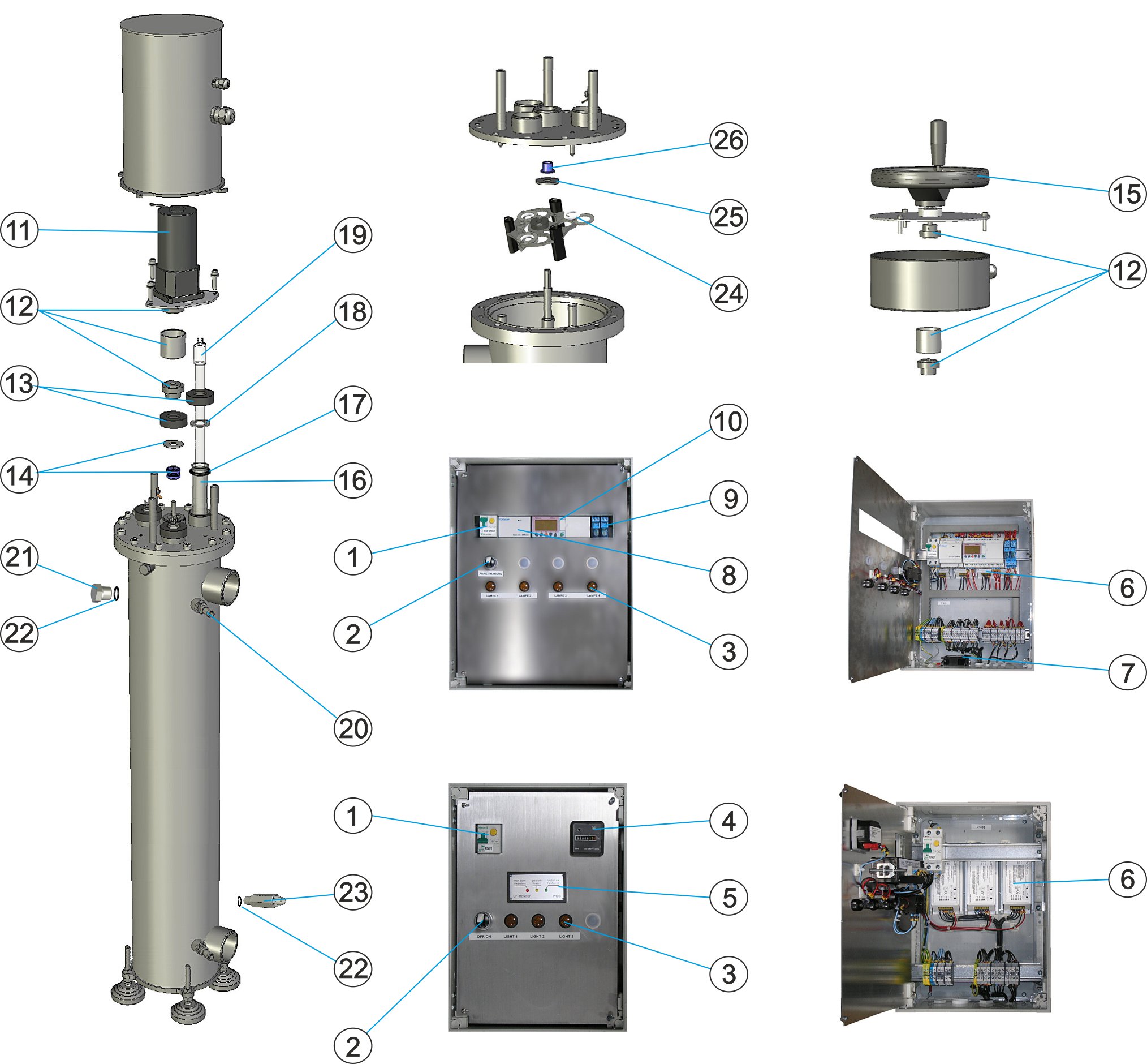 CLAIR UV LP 3 BAR UV3205HO