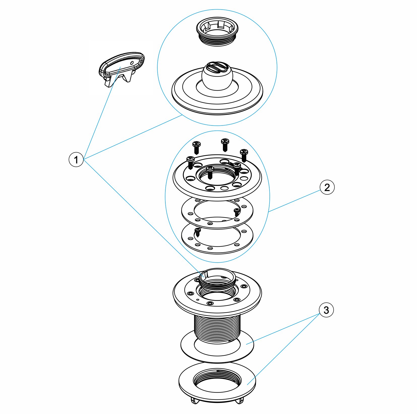 BOQUILLA IMPULSION PISCINA LINER