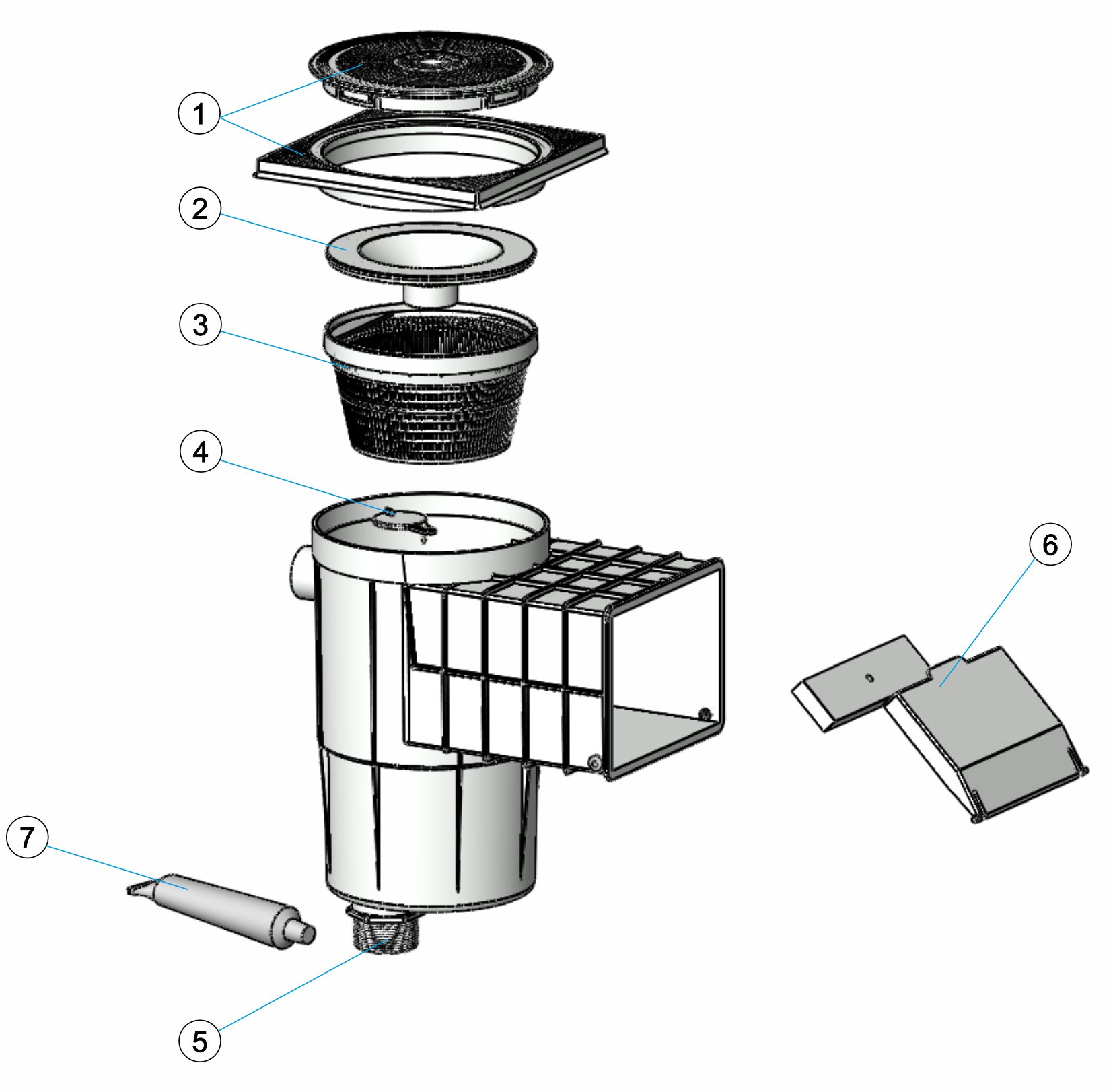 SKIMMER PISCINA HORMIGON