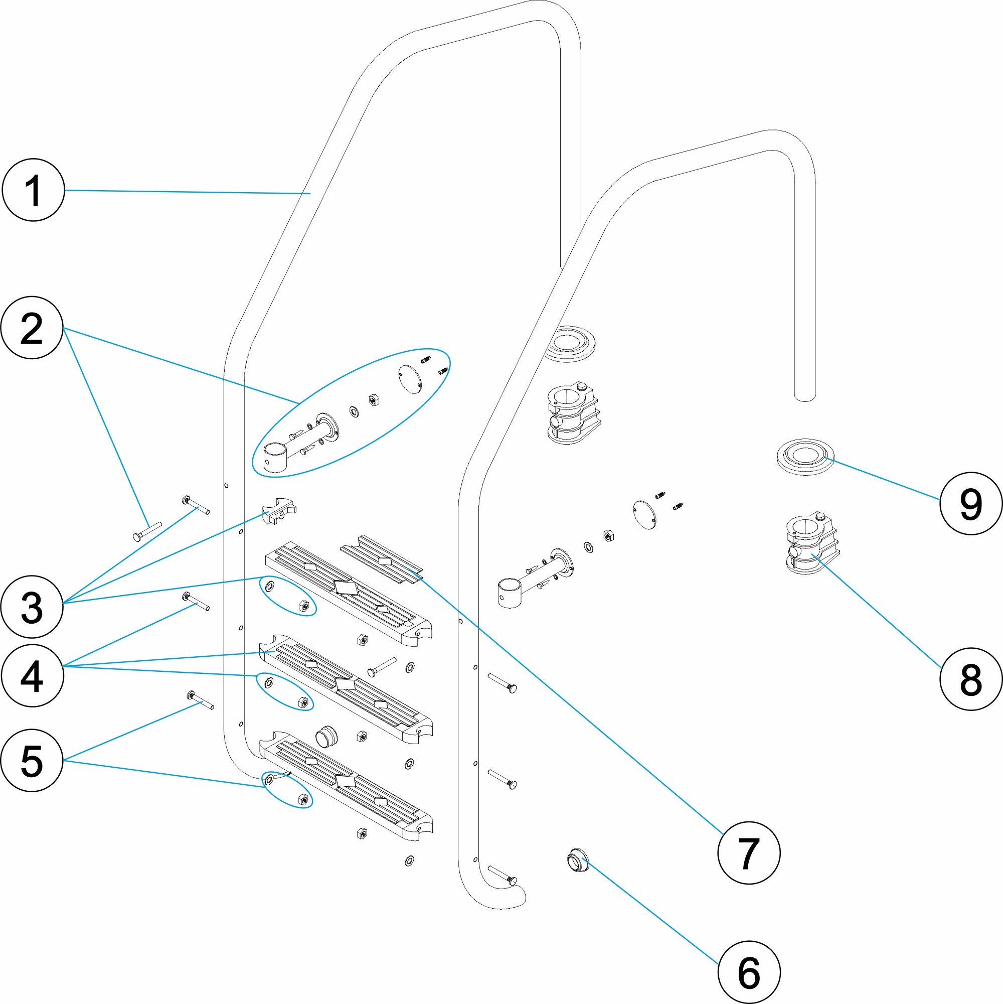 ESCALERA MODELO LARGO 1000
