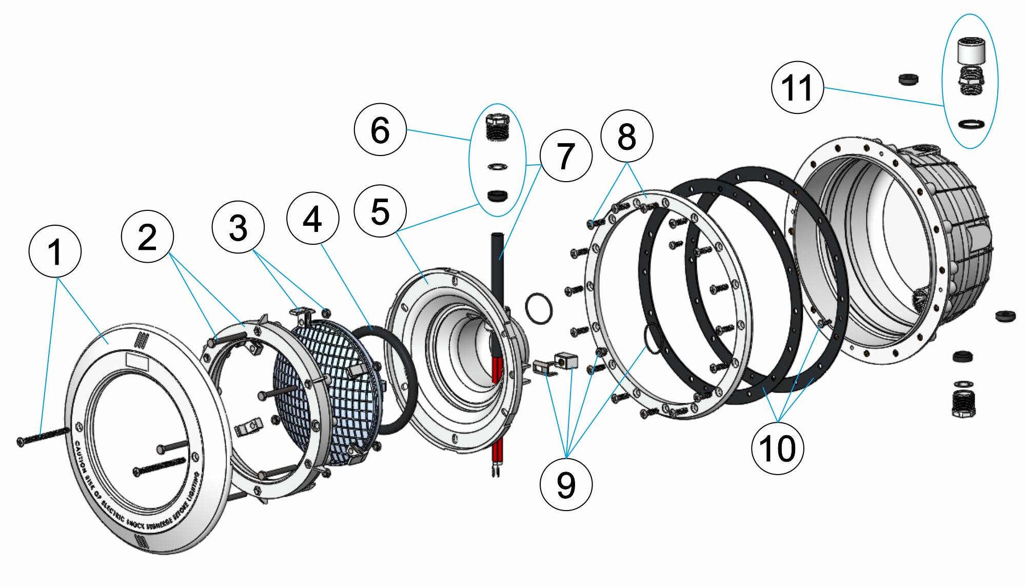PROYECTOR PISCINA PREFABRICADA