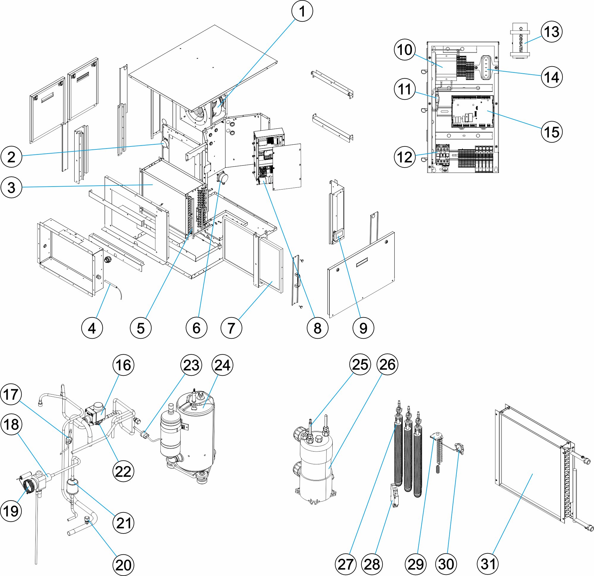 DF2 05 Mono Ducted Titanium condenser