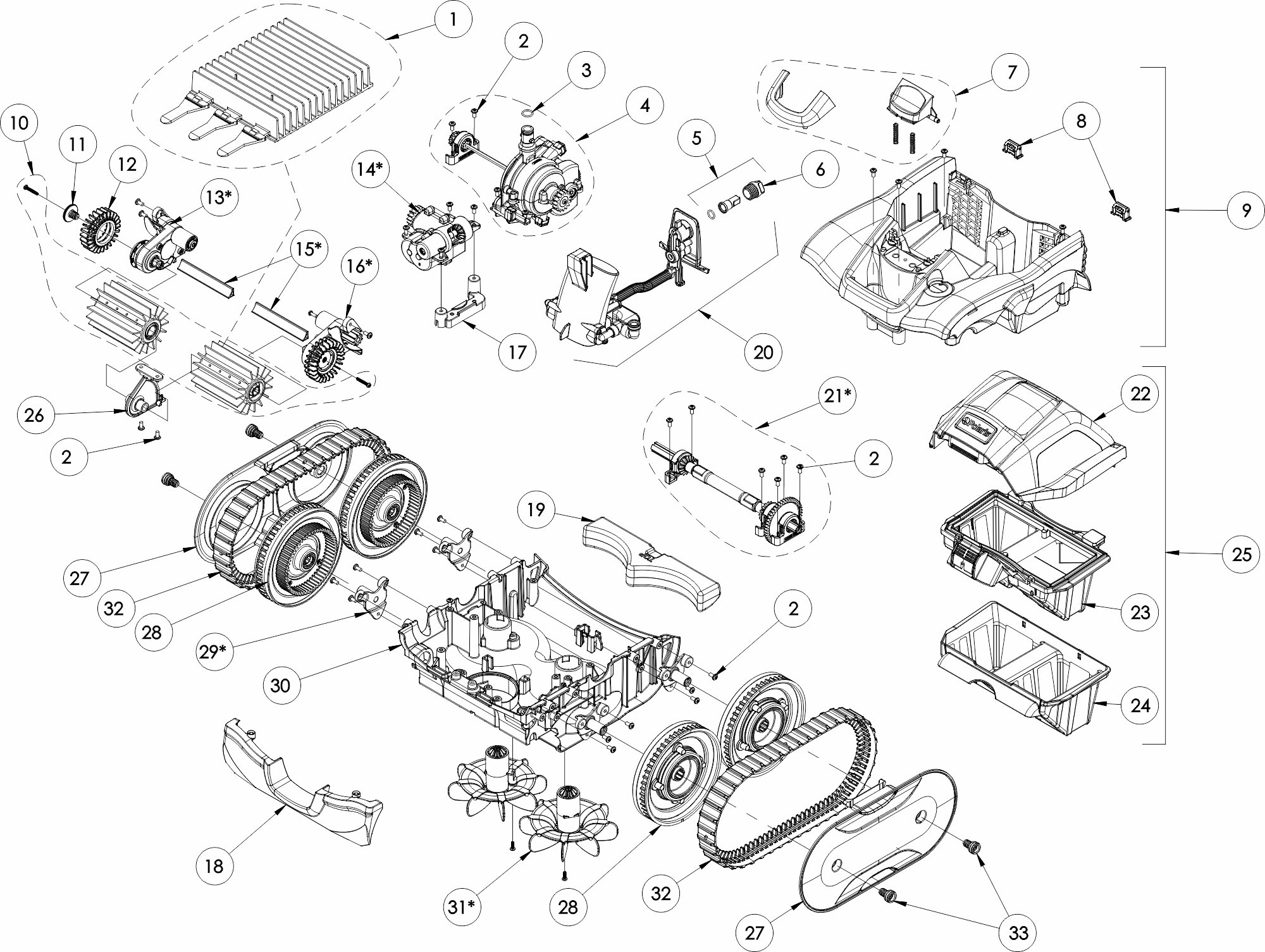 ROBOT LIMPIA PISCINA POLARIS 4900